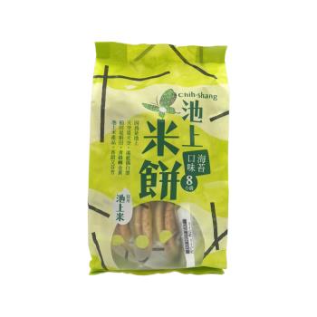 任-【池上鄉農會】池上米餅-海苔口味136公克(2枚X8小袋)/包