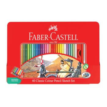 德國 Faber-Castell美術生指定用品 60色油性色鉛筆組-115893