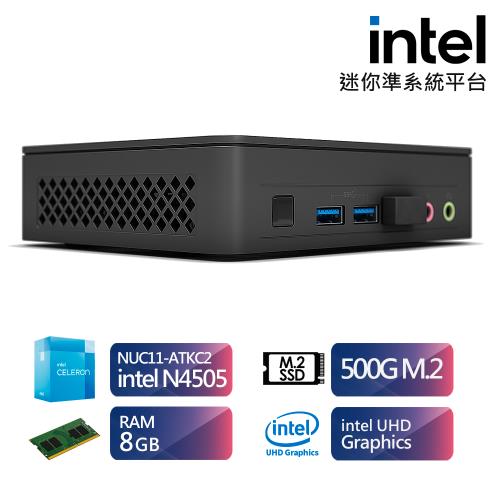 Intel 平台【劍鬥士A】Intel雙核心迷你電腦(Intel Celeron N4505/8G/500G_SSD)