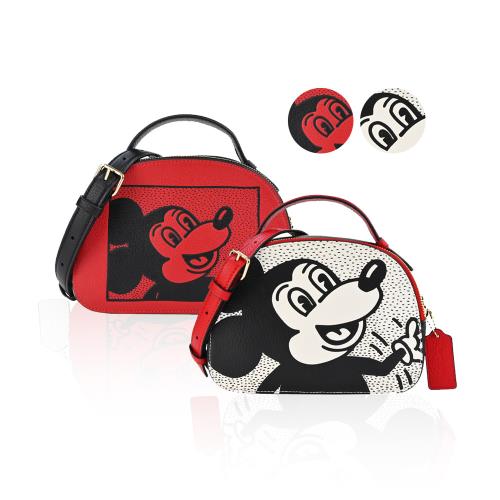 COACH Disney Mickey Mouse X Keith Haring聯名款雙層兩用包-撞色-兩色