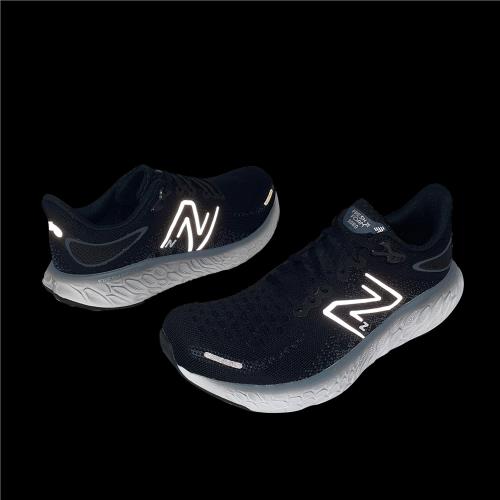 New Balance 慢跑鞋Fresh Foam X 1080 V12 2E Wide 男鞋黑銀白路跑運動