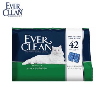 EVER CLEAN美規藍鑽超凝結貓砂-強效低敏結塊貓砂 42LB(19kg)