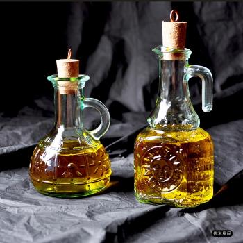 意大利進口波米歐利創意廚房橄欖油瓶壺木塞調味罐瓶醬油玻璃醋瓶