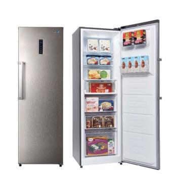 送7-11商品卡1400元★聲寶285公升直立式變頻冷凍櫃SRF-285FD