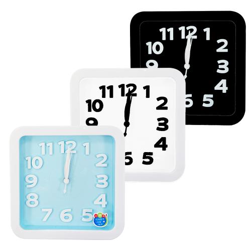 【Easy Q】EQ-AM11桌立/壁掛 兩用 靜音 時鐘(顏色隨機 內建鬧鐘功能)                  