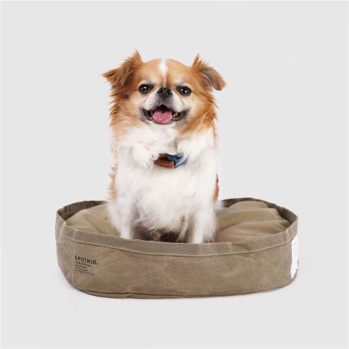 SPUTNIK 斯普尼克軍風寵物床-S-卡其色