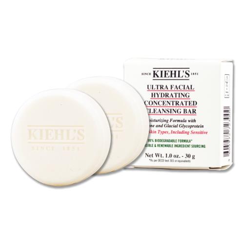 【KIEHLS 契爾氏】冰河保濕舒緩潔面皂 30g x 2(效期至2025年03月)