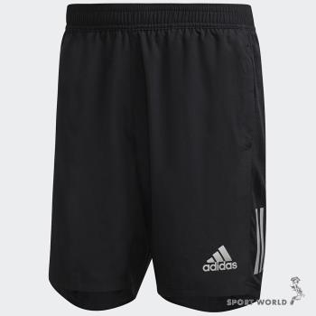 Adidas 男 短褲 慢跑 運動 拉鍊口袋 反光 黑 FS9807