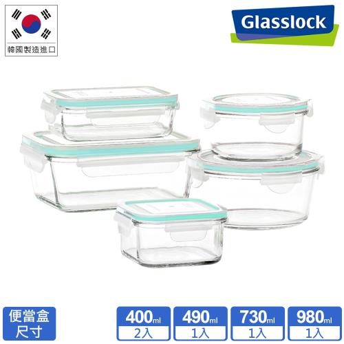 Glasslock 強化玻璃微波保鮮盒-精選5件組