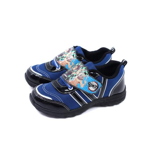 鬼滅之刃 休閒運動鞋 魔鬼氈 藍黑色 中童 童鞋 KG8635 no911