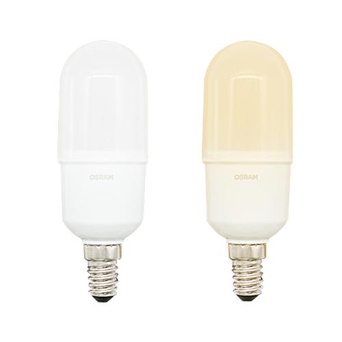 【歐司朗OSRAM】2入組7W LED燈泡E14接頭 燈泡色/晝光色(省電燈泡  小晶靈  體積小)