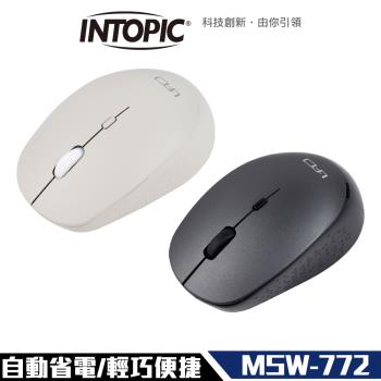 Intopic 廣鼎 MSW-772 2.4GHz 自動省電技術 飛碟 無線滑鼠