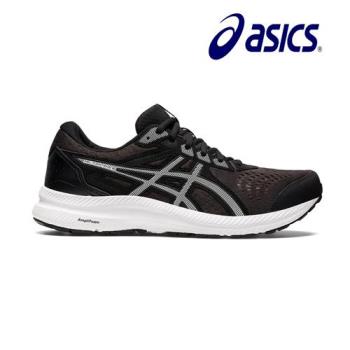asics 亞瑟士 GEL-CONTEND 8 4E 男慢跑鞋 黑+白底 超寬楦 緩震 支撐耐用佳 舒適柔軟(1011B493-002)