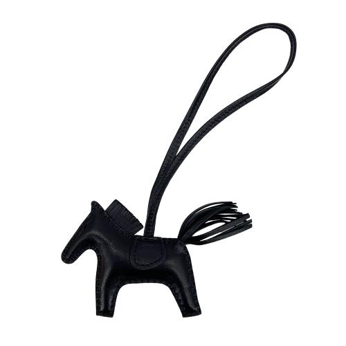 Hermes Rodeo PM 小羊皮小馬吊飾(黑)|鑰匙圈/吊飾|ETMall東森購物網