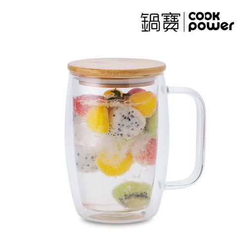 【CookPower鍋寶】雙層耐熱玻璃杯 500ml