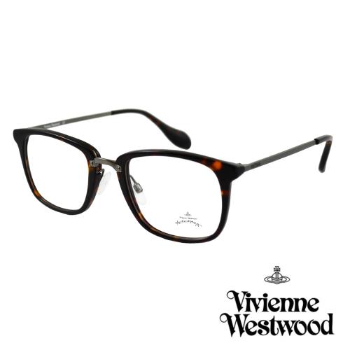 Vivienne Westwood】英國Anglomania英倫簡約方框光學眼鏡(玳瑁AN343M02