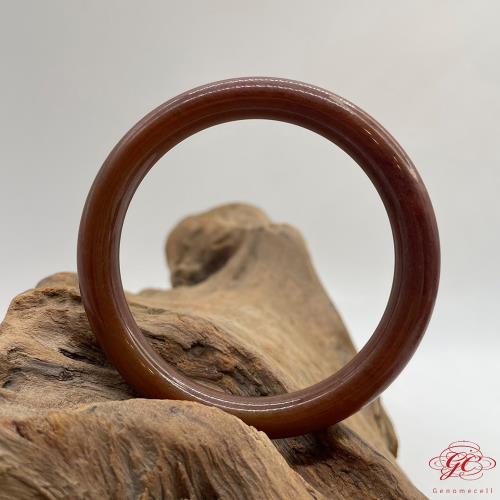 【肌容雪】天然緬甸A貨滿紅翡翠圓條手鐲 編號266 ( 57.7mm #18.5號)