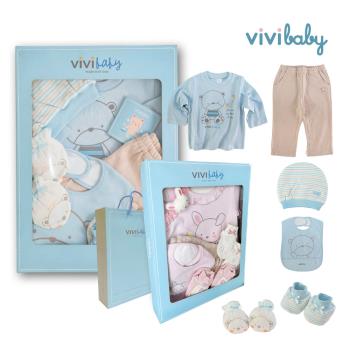【VIVIBABY】100%純棉 套裝 新生兒禮盒 彌月禮盒 送禮自用