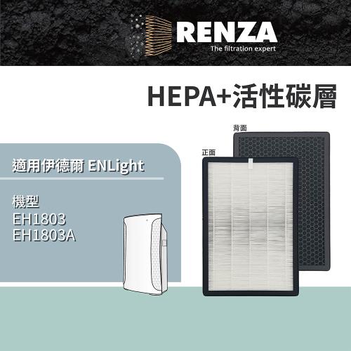 適用 Enlight 伊德爾 EH1803 負離子空氣清淨機 (小台) 替代 EH1803-1 HEPA+活性碳二合一濾網 濾芯