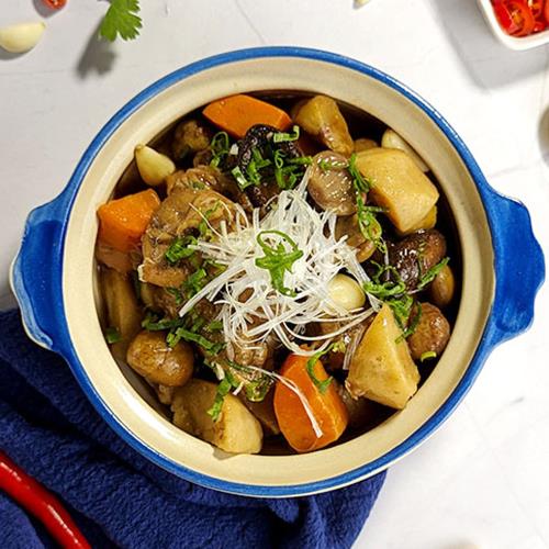 【村子口】道地功夫菜-500g板栗燒雞