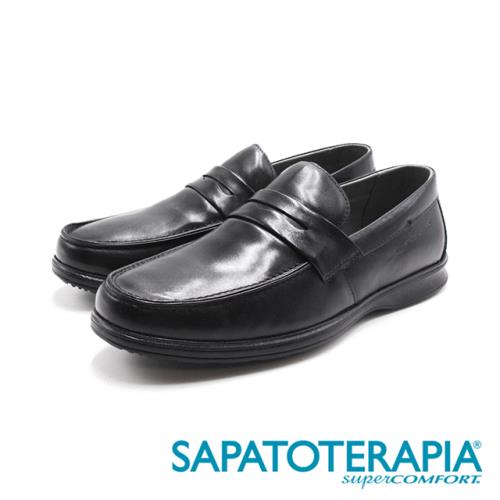 SAPATOTERAPIA(男)機能緩震莫卡辛樂福鞋 男鞋-黑