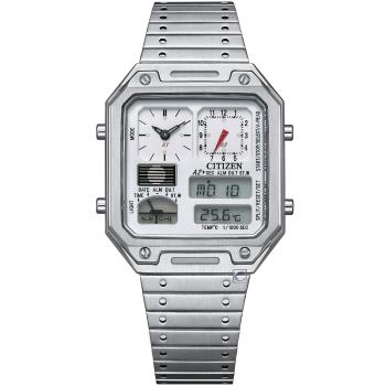 CITIZEN 星辰 Chronograph 80年代復古計時電子腕錶-JG2120-65A