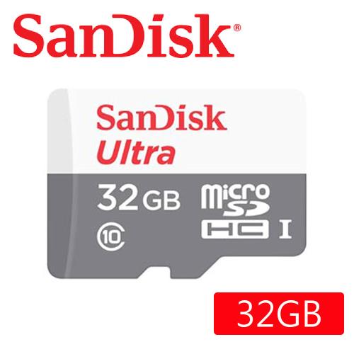 SanDisk 32GB 100MB/s Ultra microSDHC UHS-I 記憶卡(白卡)|會員獨享好