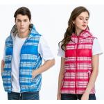【JORDON 】男女款 格紋連帽 輕羽絨背心
