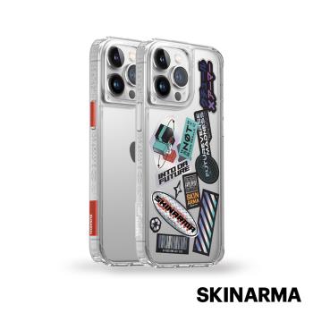 Skinarma日本潮牌 iPhone 14 Pro Max Saido 低調風格四角防摔手機殼-透明