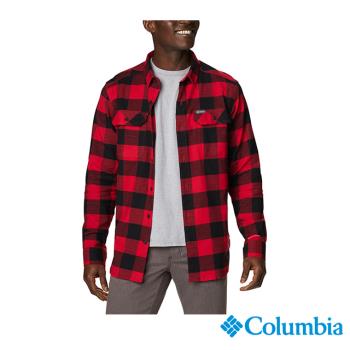 Columbia哥倫比亞 男款 – Omni-Wick 快排長袖襯衫-紅格紋 UAE02320RC