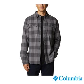 Columbia哥倫比亞 男款 – Omni-Wick 快排長袖襯衫-灰格紋 UAE02320GH