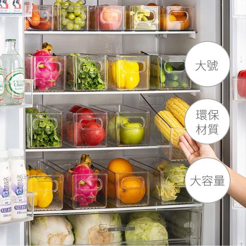 【帕斯特收納生活】廚房桌面收納盒 櫥櫃置物盒 零食整理盒 廚房檯面 透明壓克力 (大號/2入)