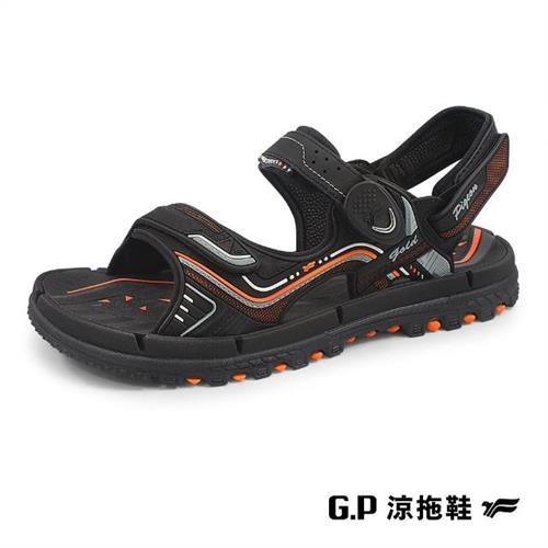 G.P 中性TANK重裝磁扣兩用涼拖鞋G2375-橘色(SIZE:37-44 共二色)                  