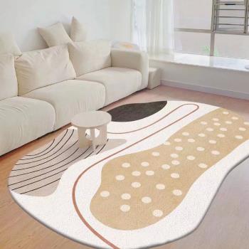 現代抽象風格水晶絨地毯
