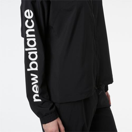 New Balance 女款 黑色 立領外套 WJ23165BK【KAORACER】