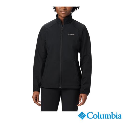 Columbia 哥倫比亞 女款 - 立領軟殼外套-黑色 UWL01230BK