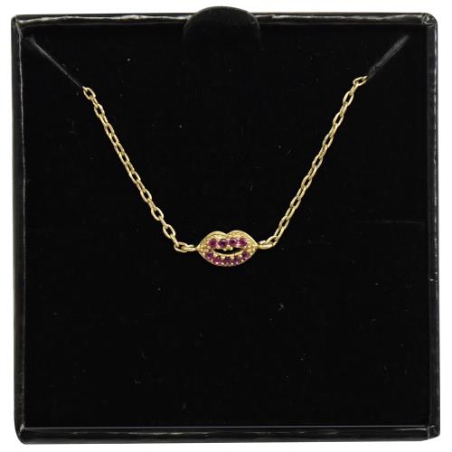 MARC JACOBS M0012260 水鑽嘴唇造型手鍊.金