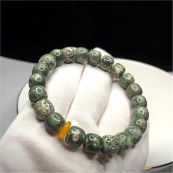星月菩提9*10MM翡翠單圈佛珠手串