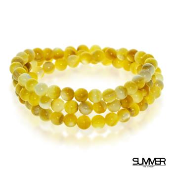 【SUMMER 寶石】金貝母3圈手珠5mm隨機出貨(象徵團圓美滿之意)
