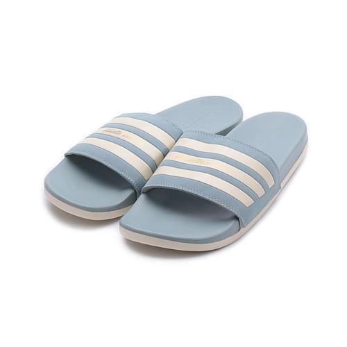 ADIDAS ADILETTE COMFORT Q彈套式拖鞋 水藍白 GX4300 男鞋 鞋全家福