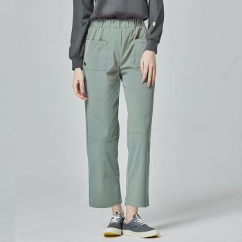 moz瑞典 駝鹿 100%棉 舒適 莫蘭迪 修身鬆緊 口袋褲(酪梨綠)