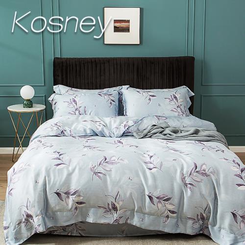 KOSNEY  夏之瑤 頂級100%天絲雙人床包枕套組床包高度35公分