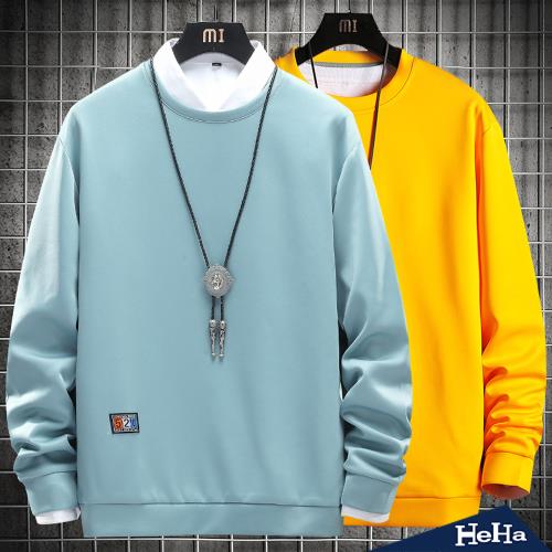 【HeHa】現貨 素色簡約大學T 六色