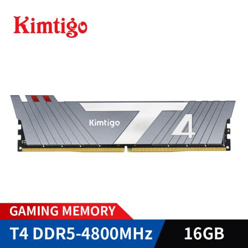 Kimtigo 金泰克 速虎T4 DDR5-4800 16GB 金屬灰 桌上型記憶體