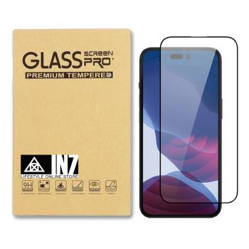 IN7 iPhone 14 Pro Max (6.7吋) 高透光3D滿版9H鋼化玻璃保護貼 疏油疏水 鋼化膜