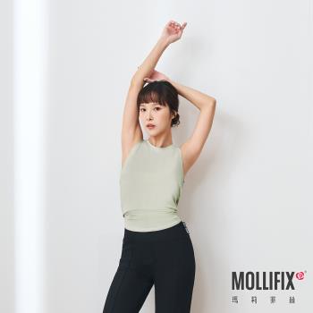 Mollifix 瑪莉菲絲 TRULY交疊燕尾訓練背心 (芽綠)