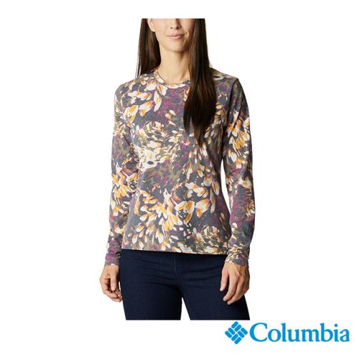 Columbia 哥倫比亞 女款- Omni-Shade 防曬50快排長袖上衣-印花 UAL74130FO
