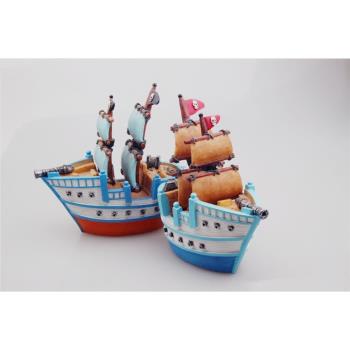 雙帆加勒比海盜船樹脂帆船工藝品擺飾
