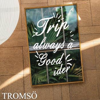 【TROMSO】北歐生活版畫有框畫-綠植米蘭40x60cm