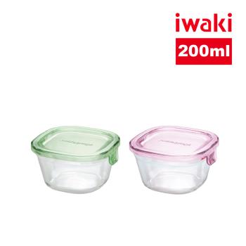 【日本iwaki】耐熱玻璃微波保鮮盒200ml